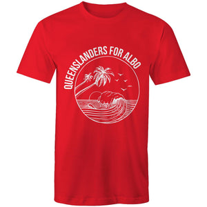 Queenslanders for Albo Tee (white or red)